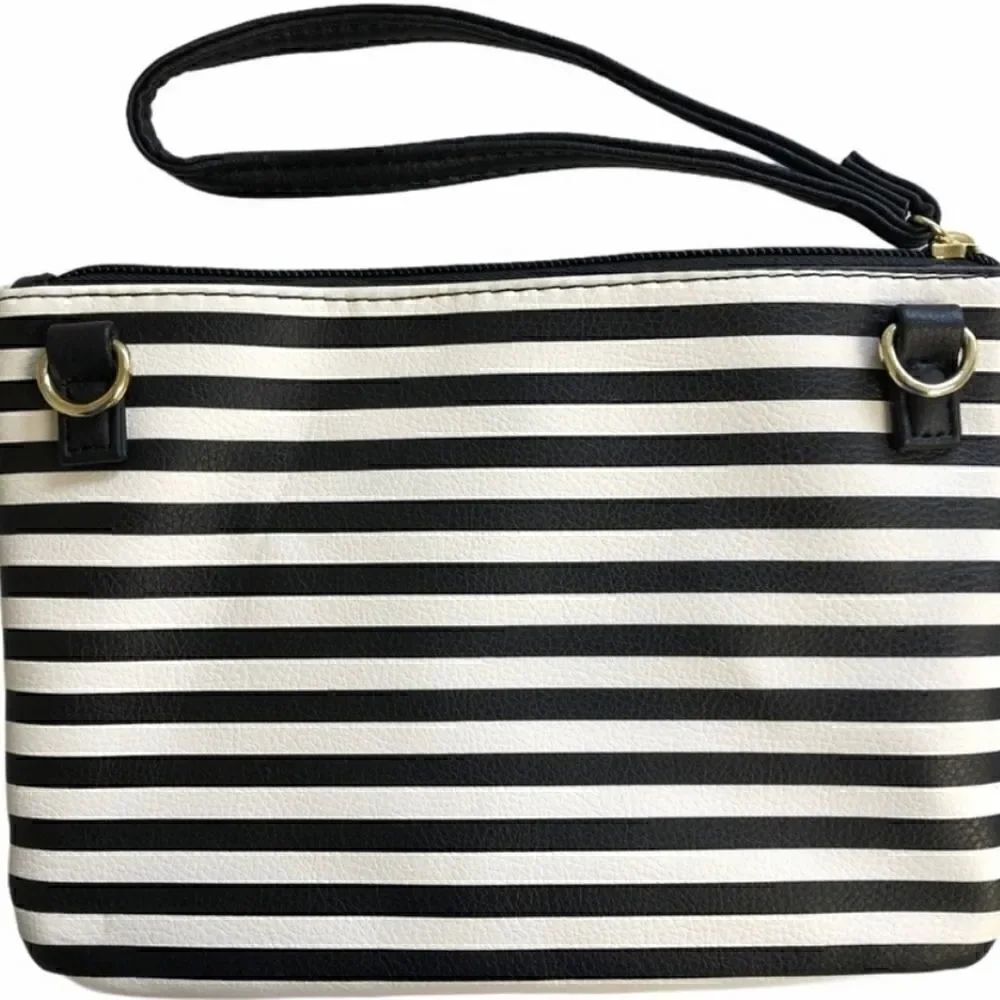 Betsey Johnson Luv Betsey Striped Wristlet